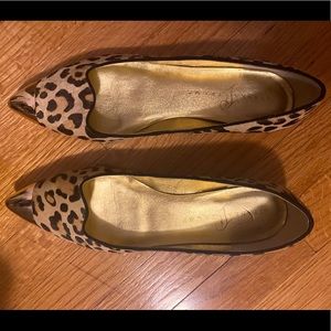 Ivanka Trump leopard print flats.  Size 9M